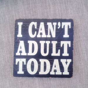 Black and White Wooden Sign